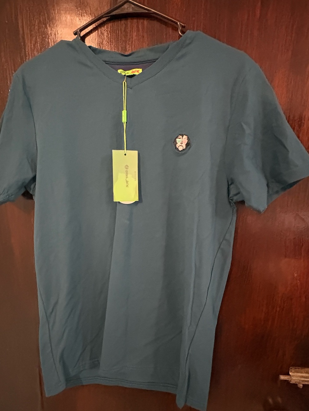 Bundle 2 for $30. NWT Men's  Rebel Jack Teal Short-Sleeve Crewneck Tee. Size S.
